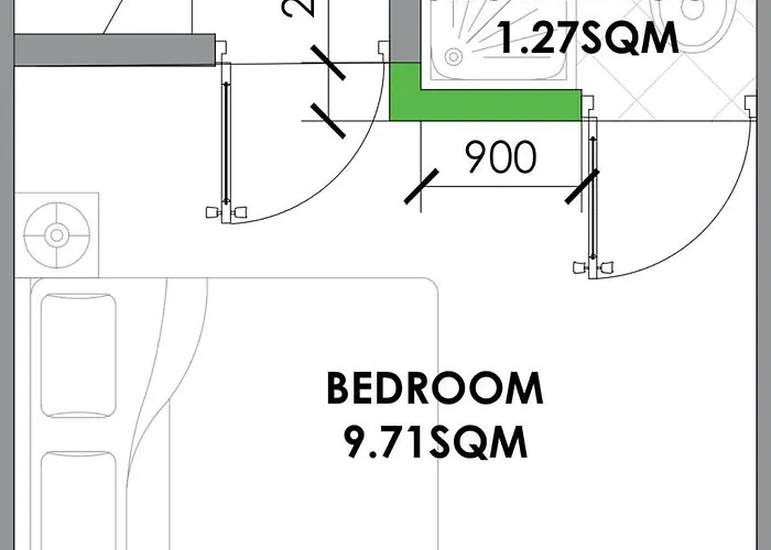 Ensuite With Kitchen Stunning Double-Bed Room In Zone 2